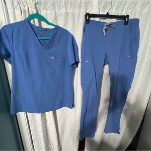 Fig ceil Blue Scrub Set